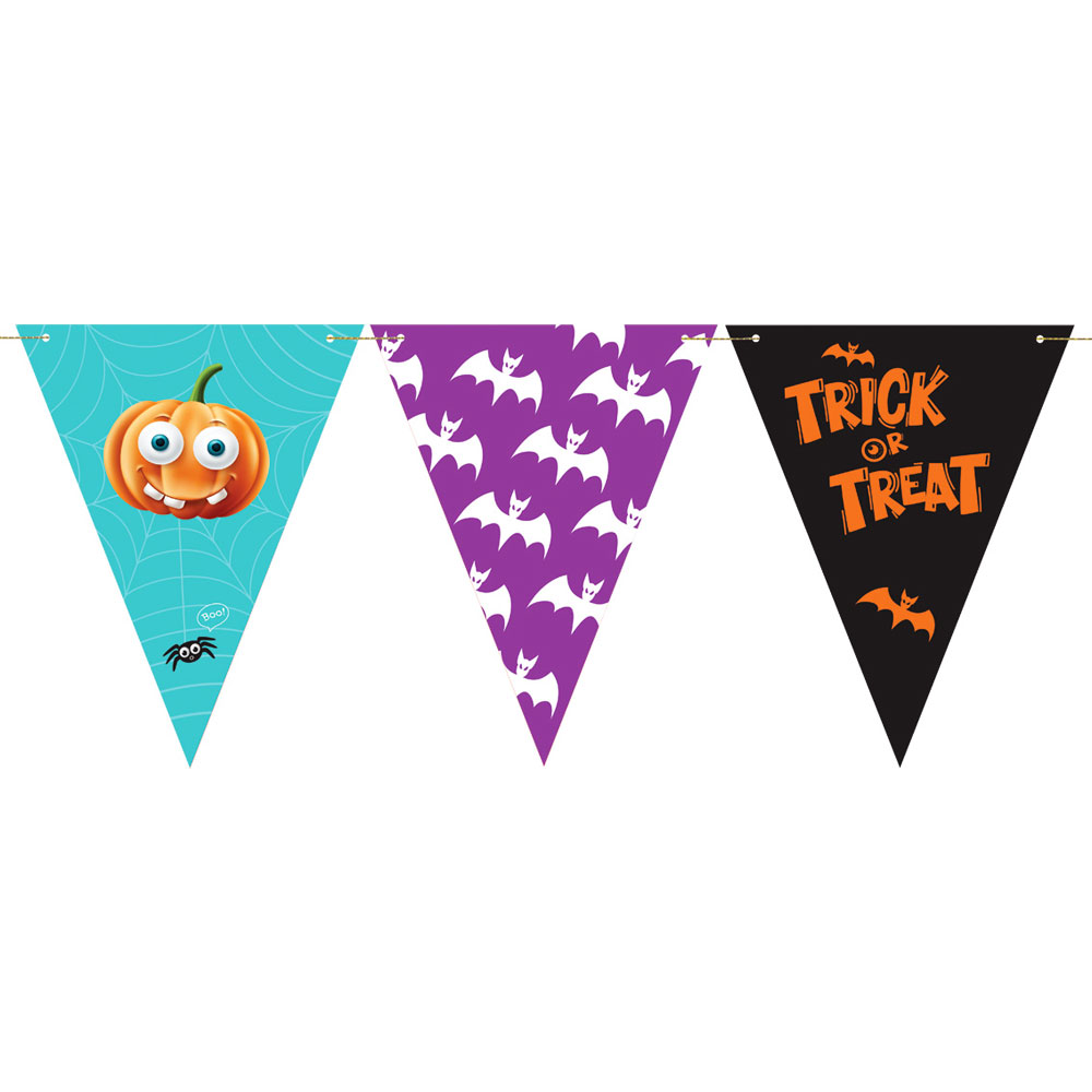 Läs mer om Halloween Flaggirlang Trick Or Treat