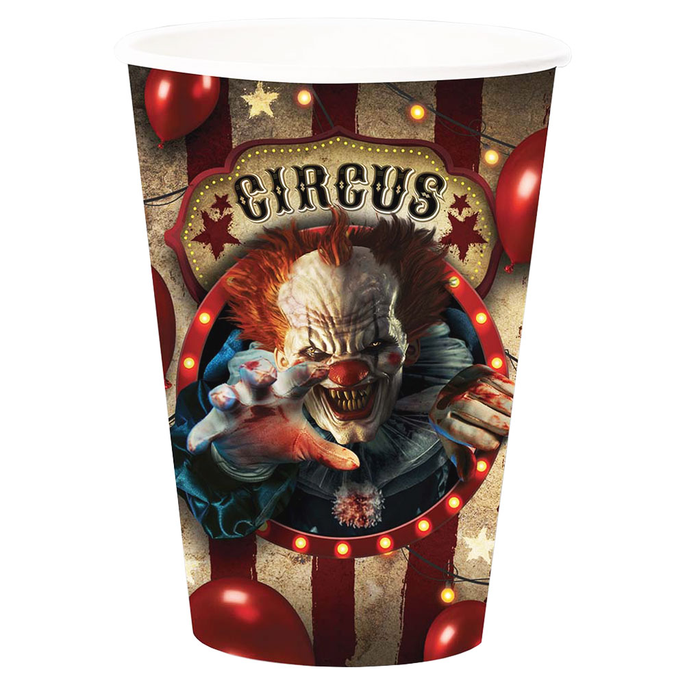 Läs mer om Halloween Muggar Clown Circus Stora