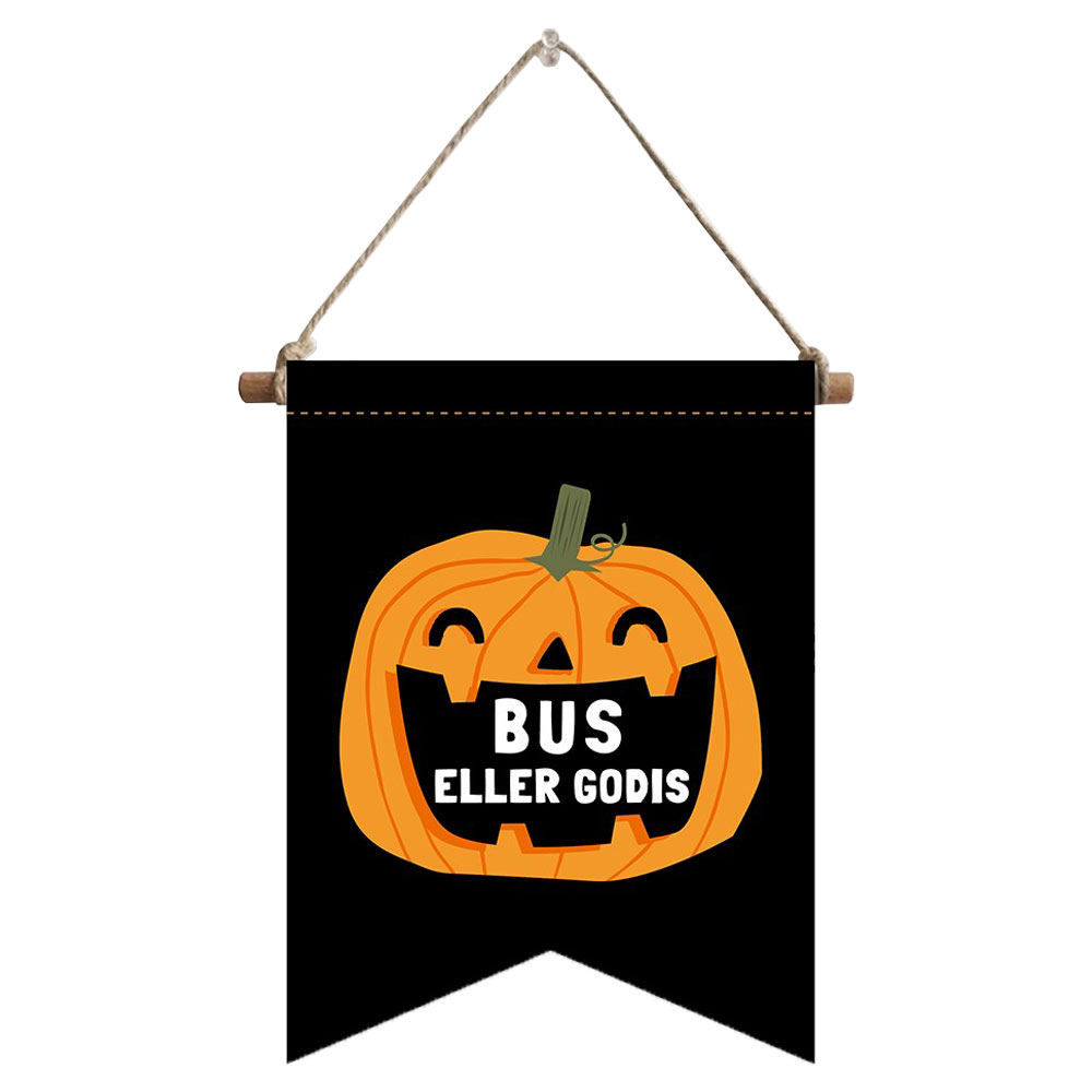 Läs mer om Halloween Skylt Bus eller Godis