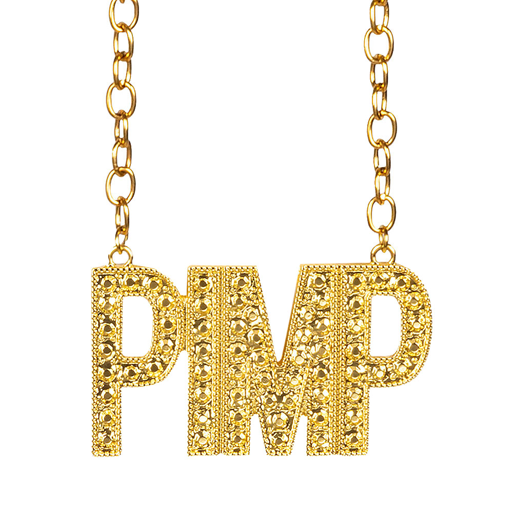 Halsband Pimp | Tillbehör//Maskerad//Smycken//Maskeradteman//Gangster Maskerad | PartyOutlet
