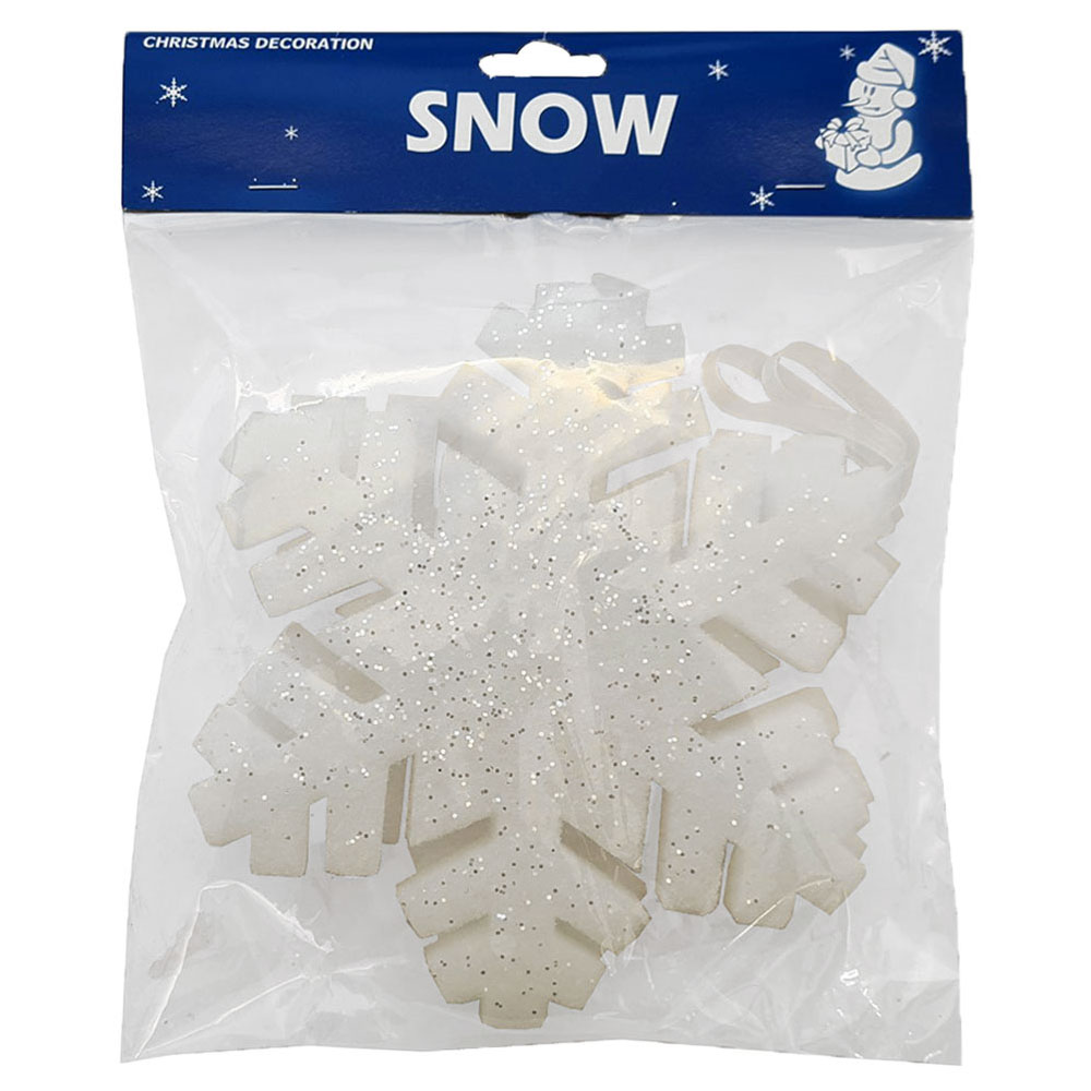 Hängande Dekoration Snöflinga Glitter 20 cm 2-pack