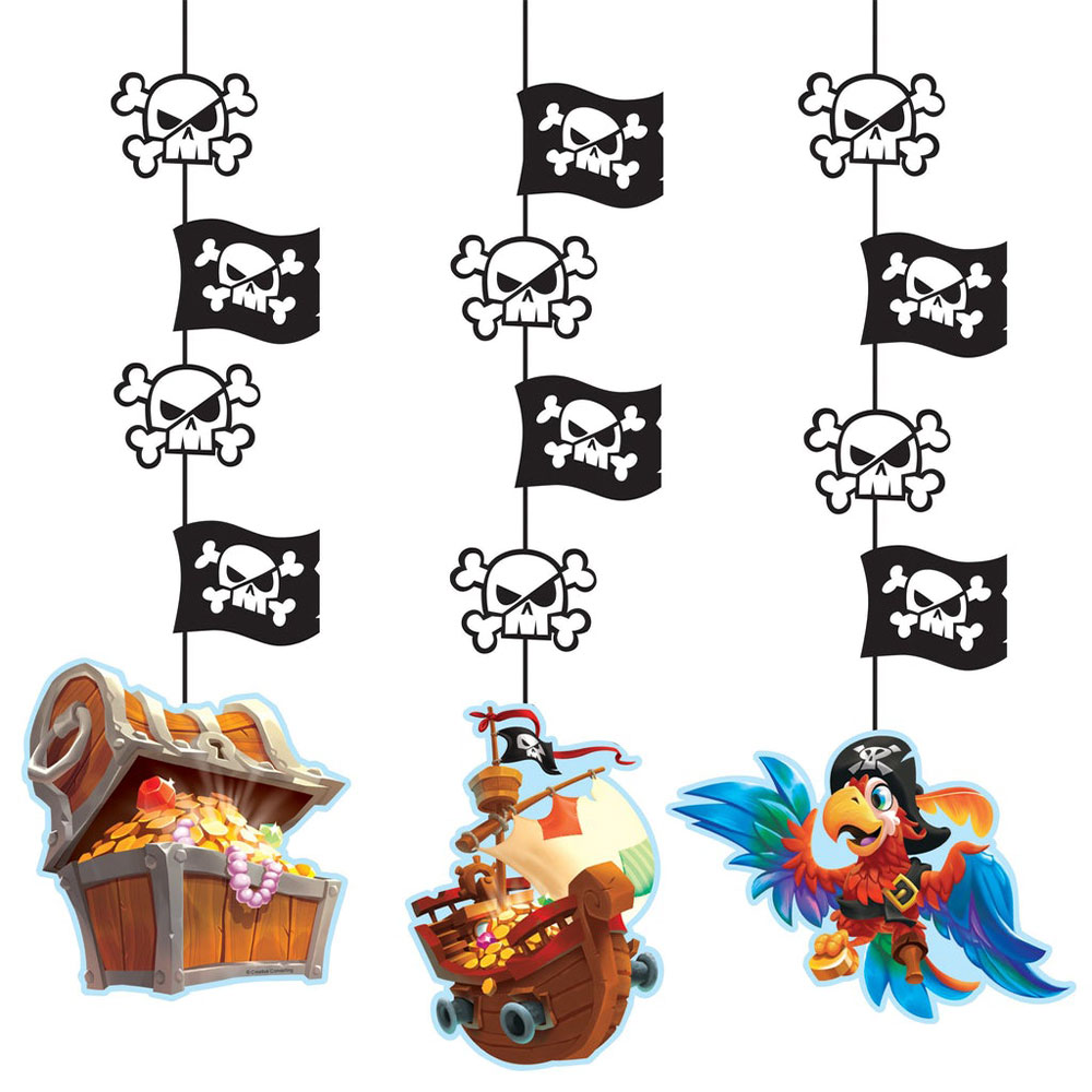 Läs mer om Hängande Dekorationer Pirate Treasure