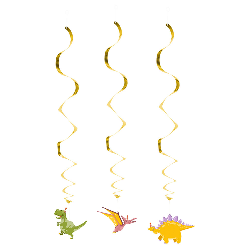 Hängande Swirls Dinosaurier