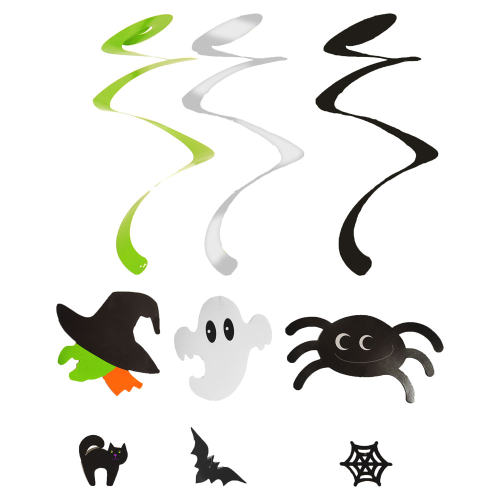 Läs mer om Hängande Swirls Halloween Figurer