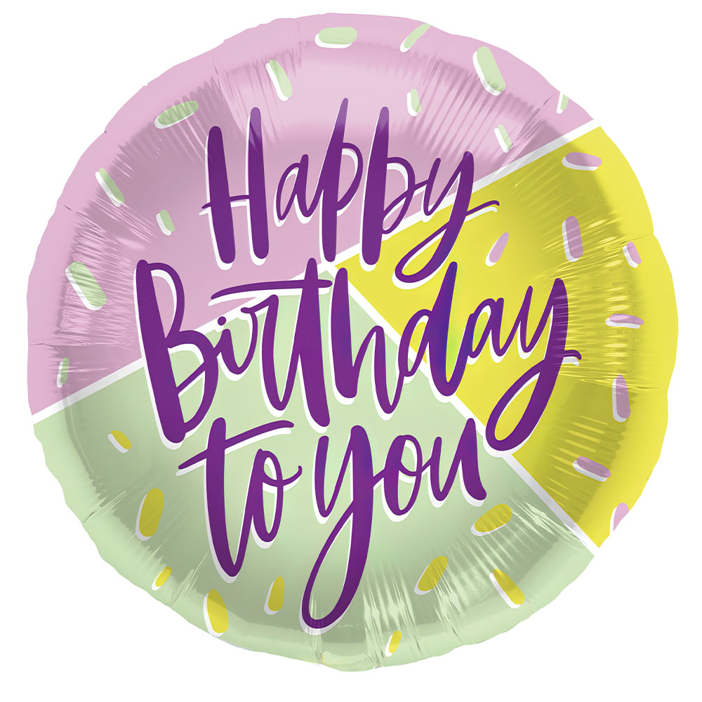 Läs mer om Happy Birthday To You Ballong Färg Mix