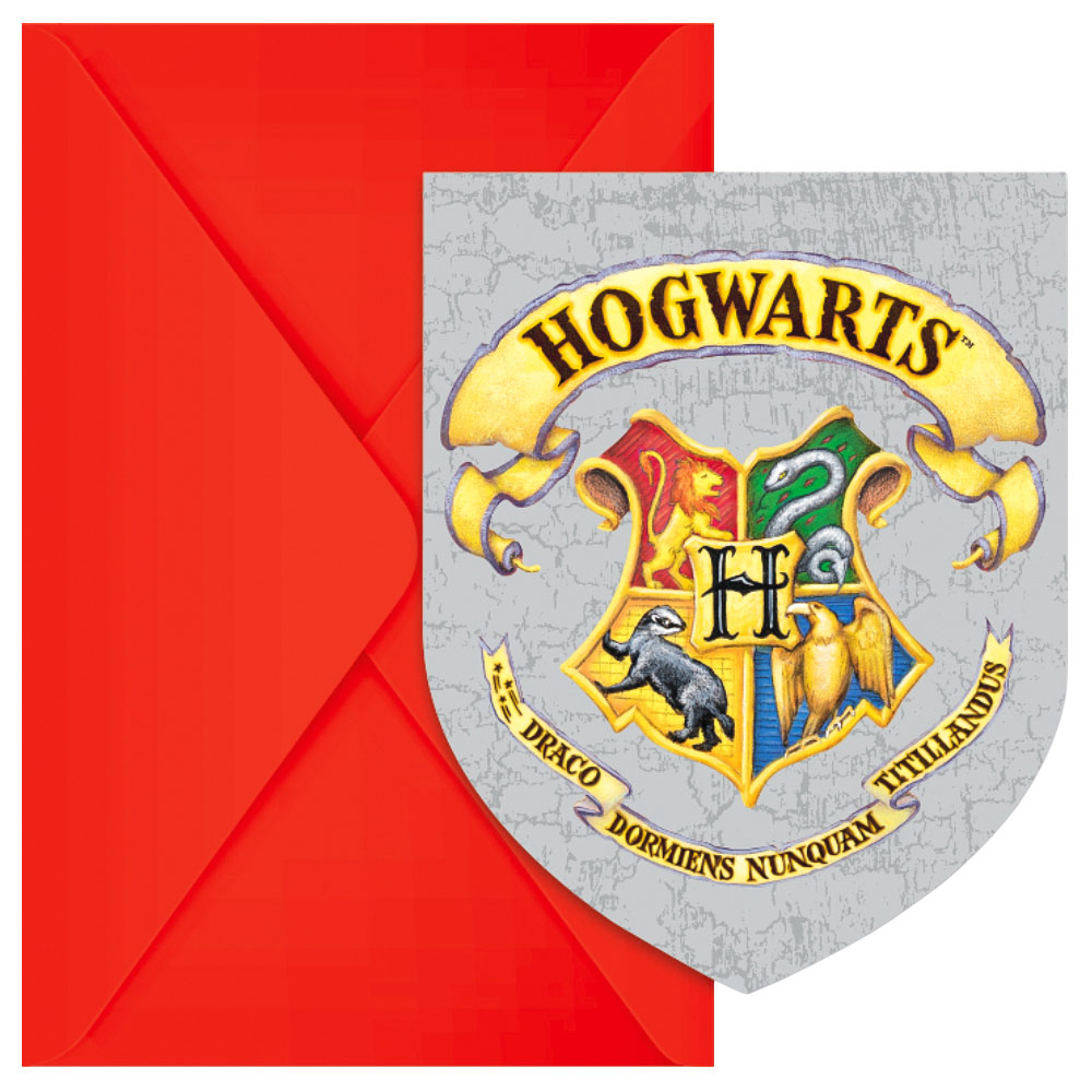 Läs mer om Harry Potter Hogwarts Houses Inbjudningskort