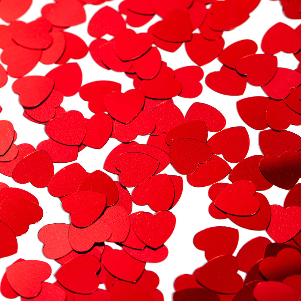 Läs mer om Hjärtkonfetti Röd