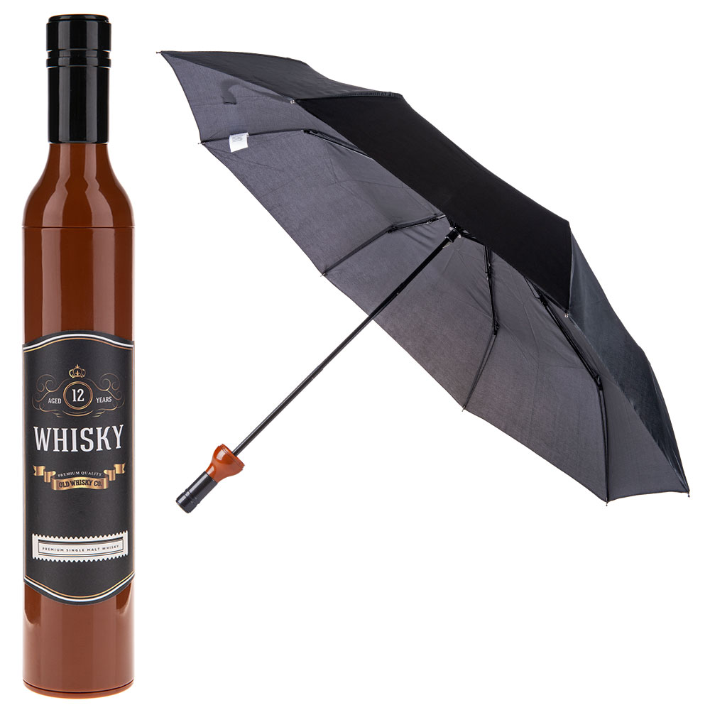 Läs mer om Hopfällbart Paraply Whiskyflaska