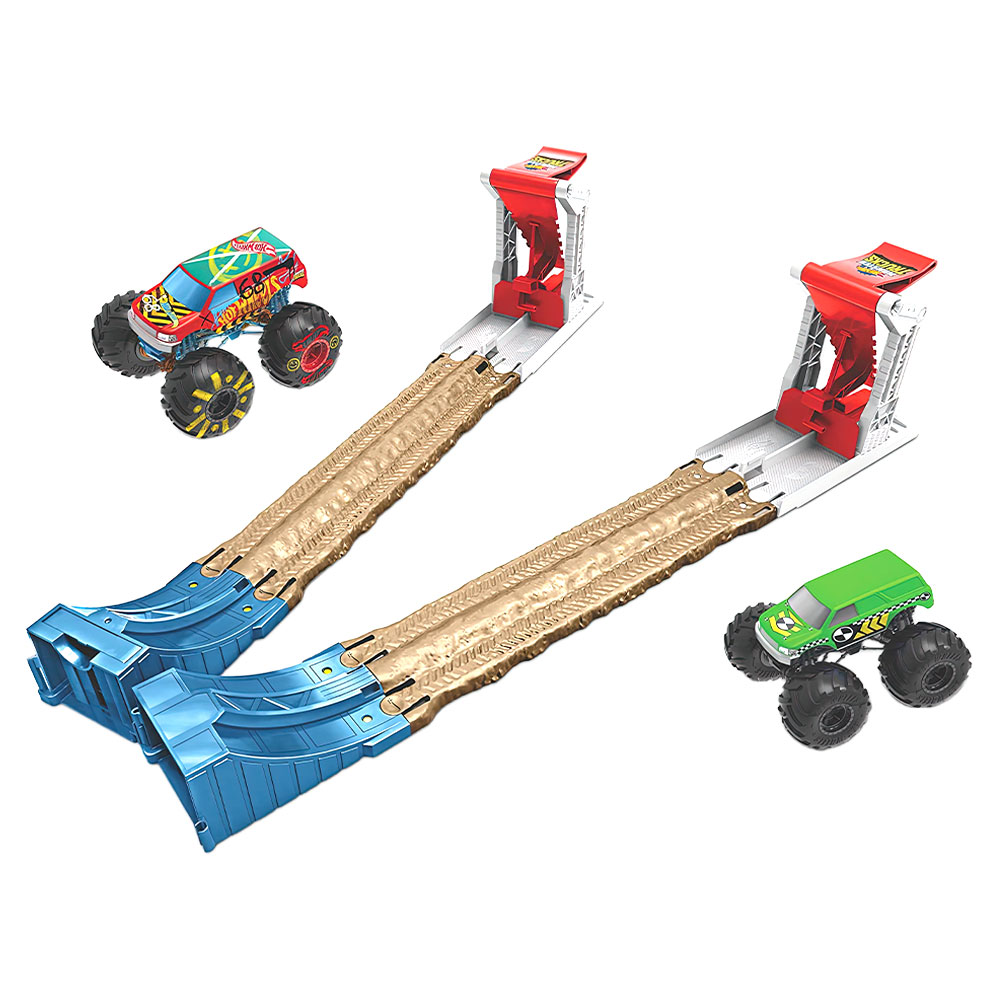 Hot Wheels Monster Trucks Double Destruction Set