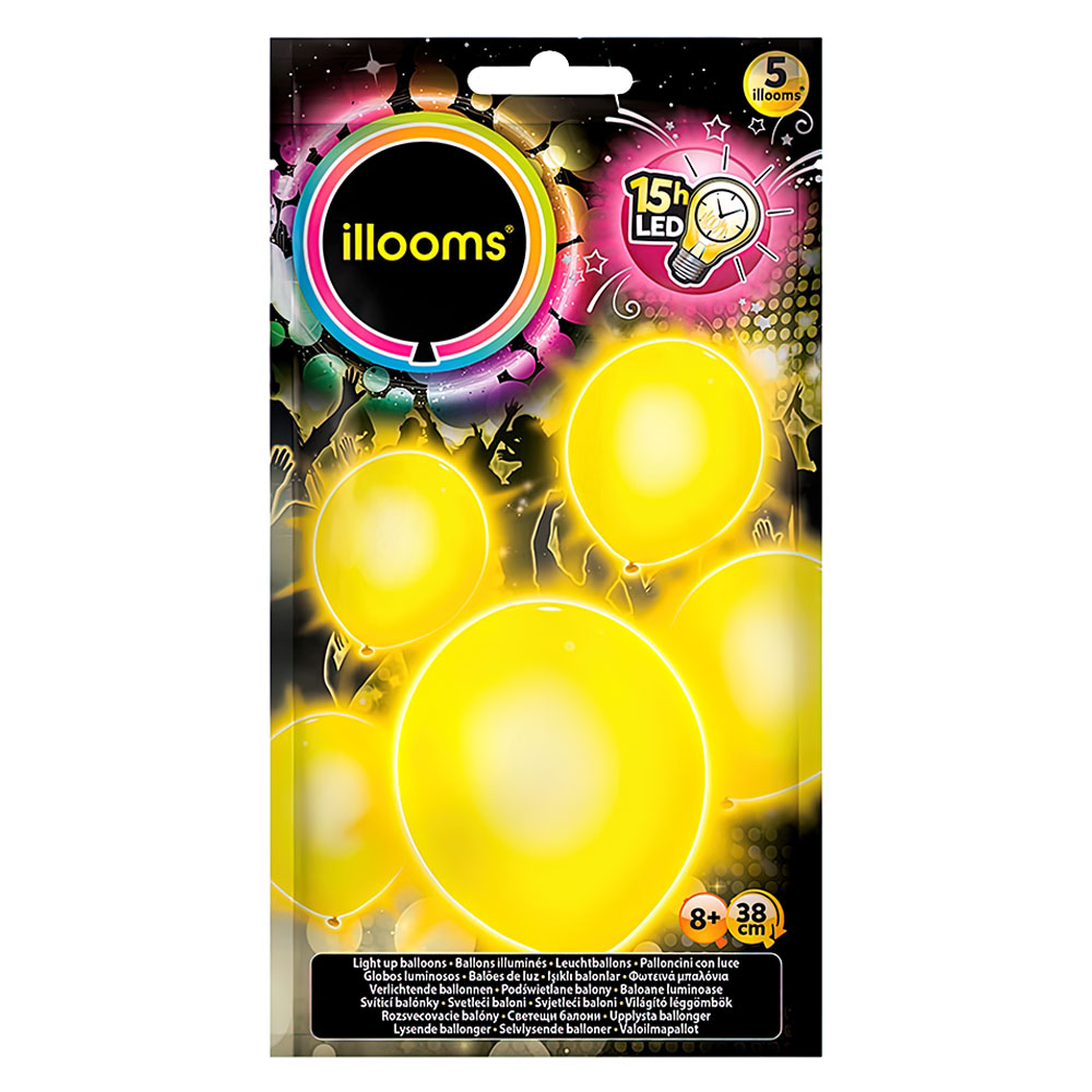 Illooms LED Ballonger Gula