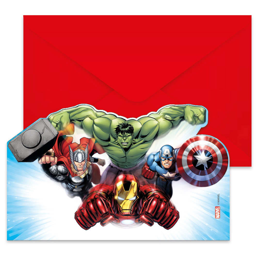 Läs mer om Inbjudningskort Avengers Infinity Stones
