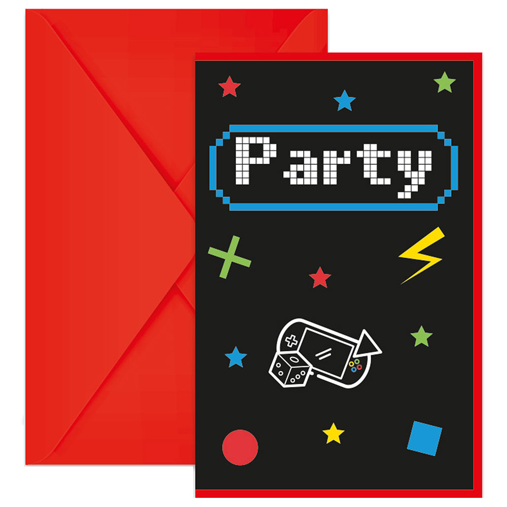Läs mer om Inbjudningskort Gaming Party