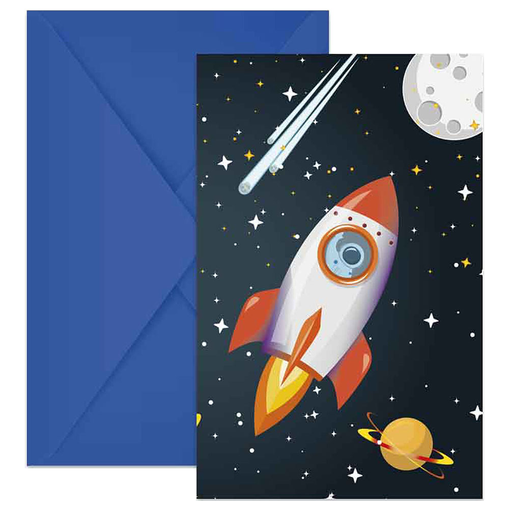 Läs mer om Inbjudningskort Space Rocket
