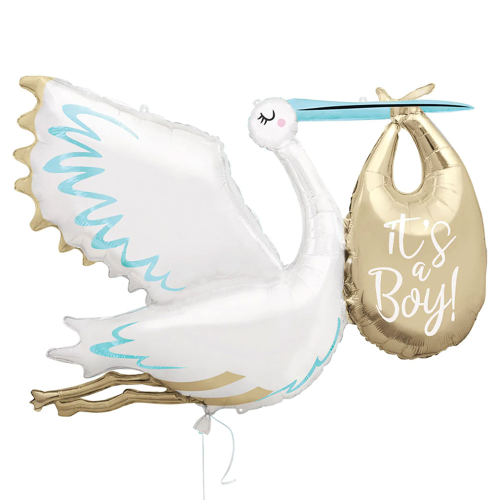 Läs mer om Its a Boy Folieballong Stork