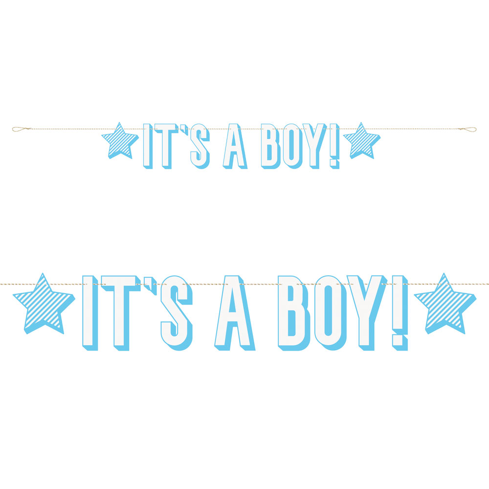 Läs mer om Its a Boy Girlang Blå & Vit