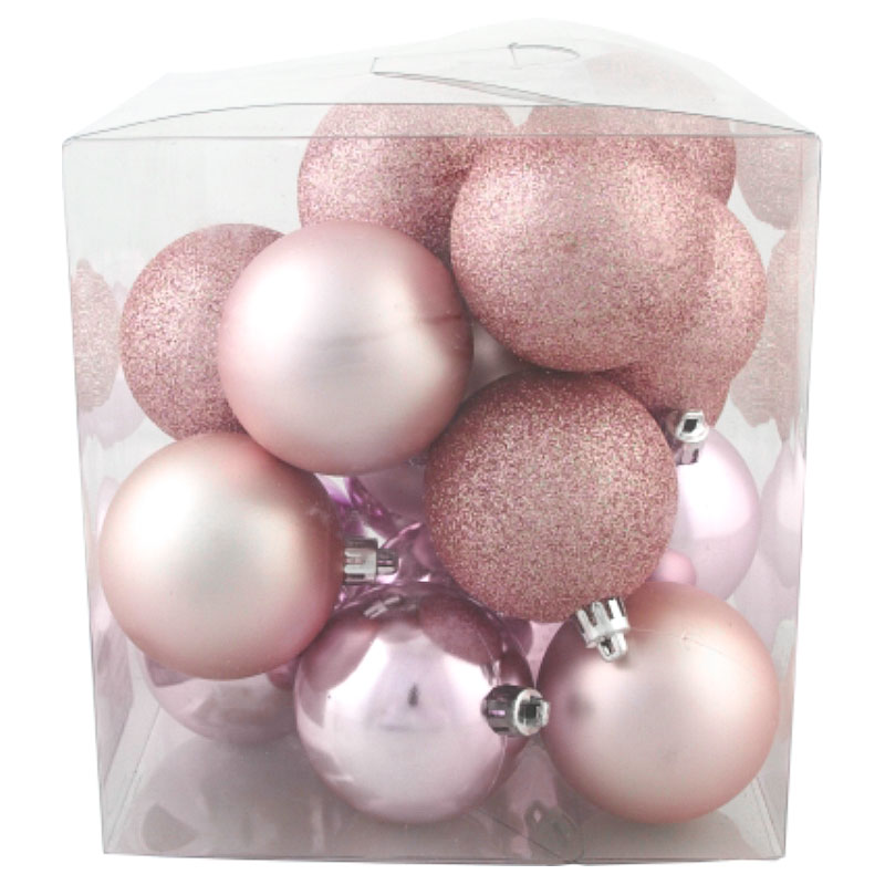 Julgranskulor Rosa 20-pack