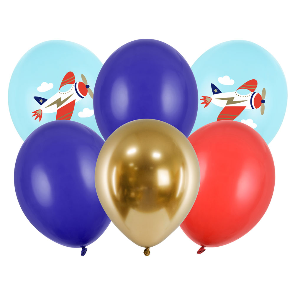 Läs mer om Latexballonger Flygplan Mix