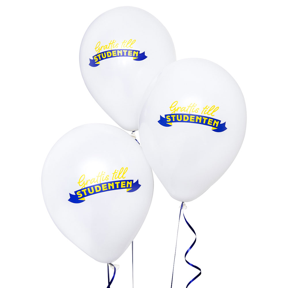 Läs mer om Latexballonger Grattis Till Studenten