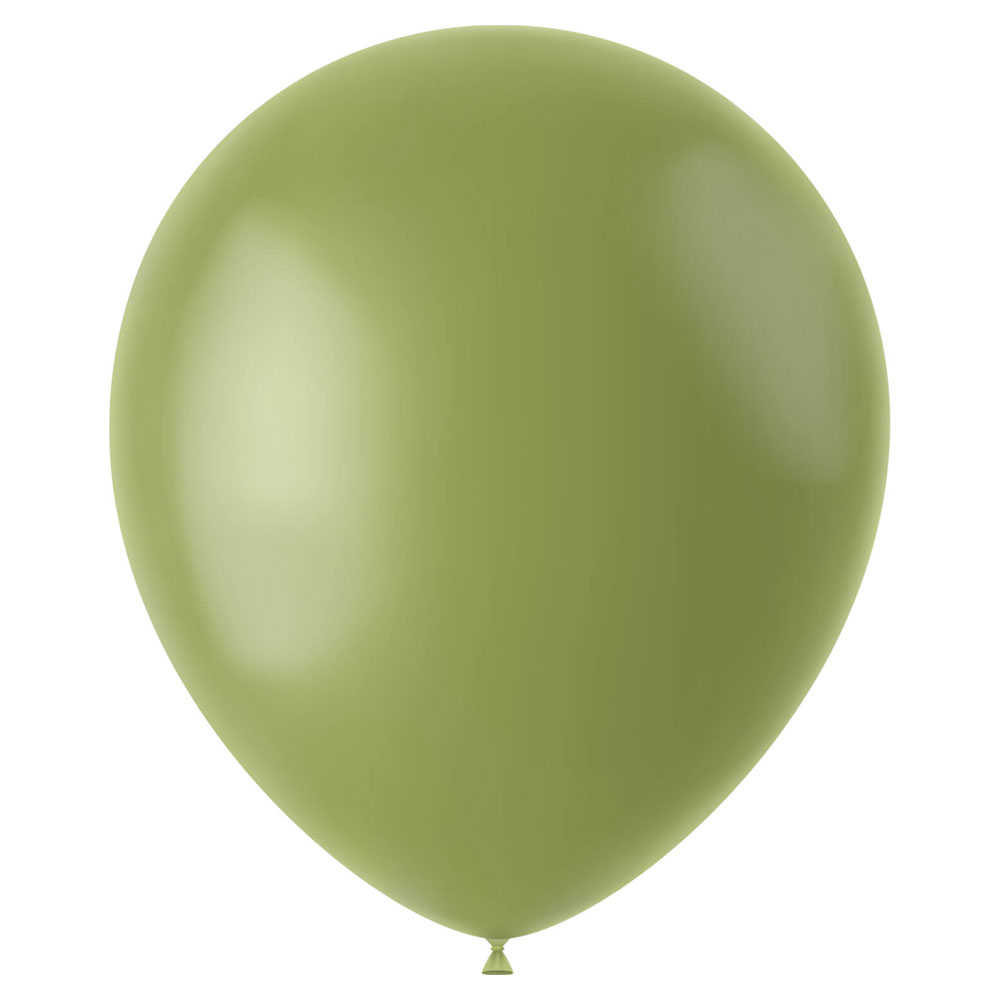 Läs mer om Latexballonger Gröna Olive Green
