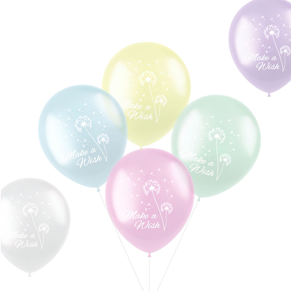 Läs mer om Latexballonger Pastell Make A Wish