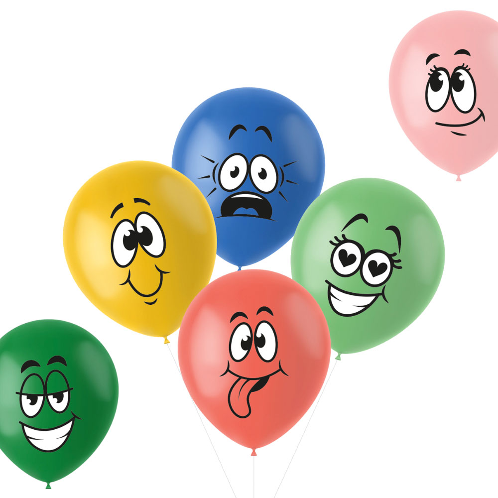 Läs mer om Latexballonger Roliga Ansikten