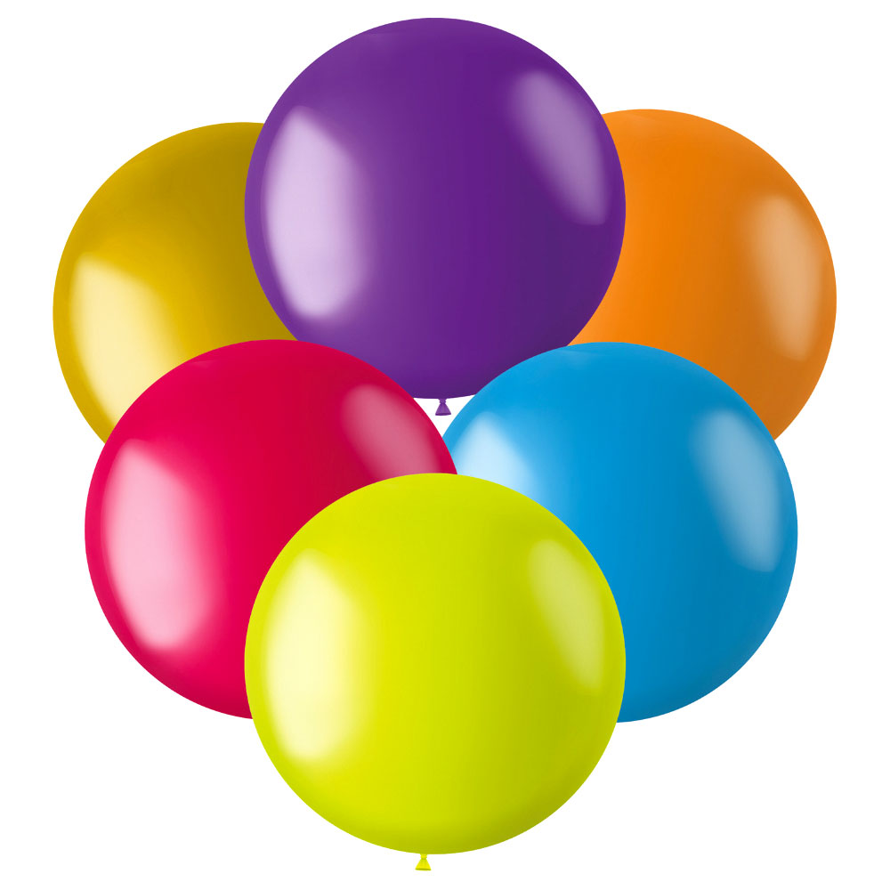 Läs mer om Latexballonger Stora Metallic