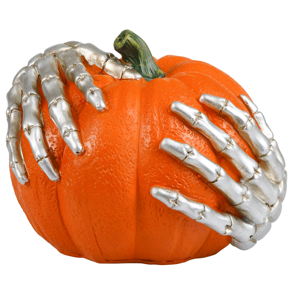Läs mer om Liten Pumpa Skeletthänder Orange