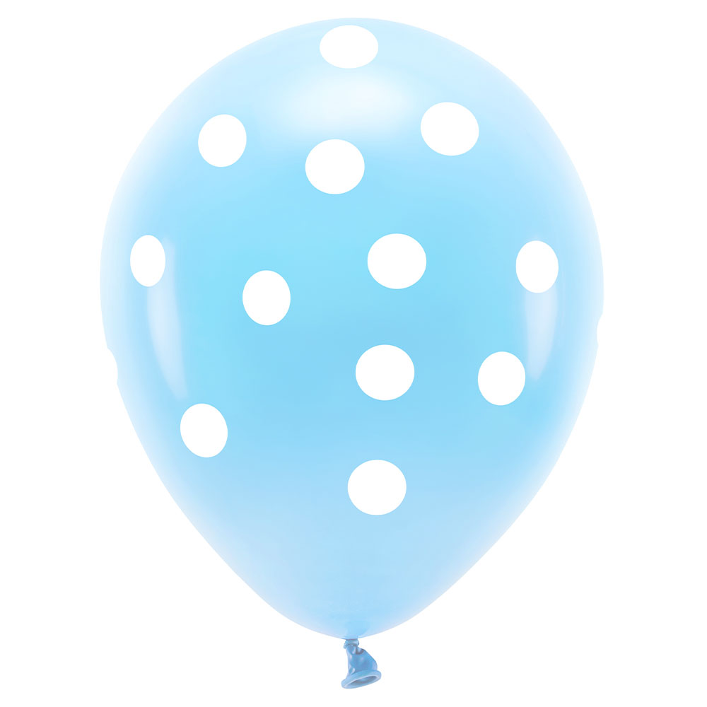 Läs mer om Ljusblå Ballonger med Prickar