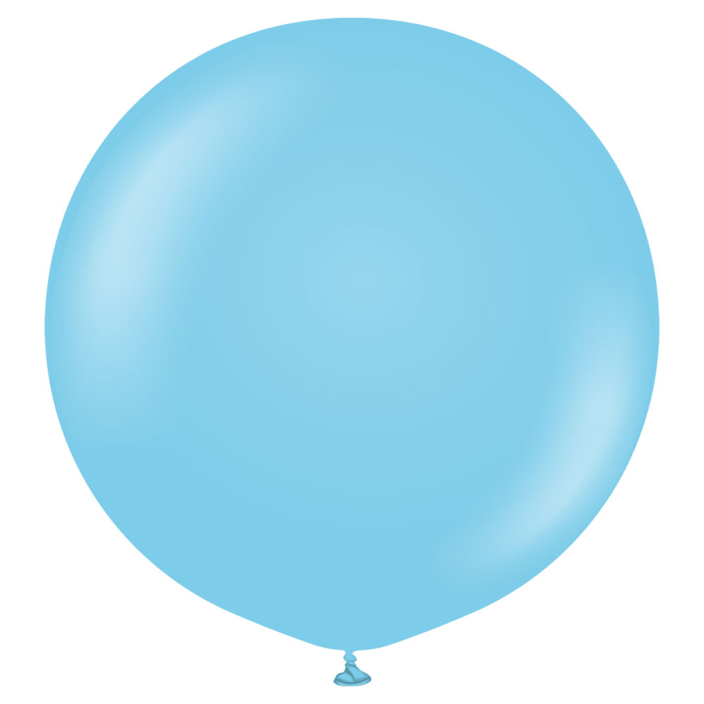 Läs mer om Ljusblå Gigantiska Latexballonger Baby Blue 2-pack