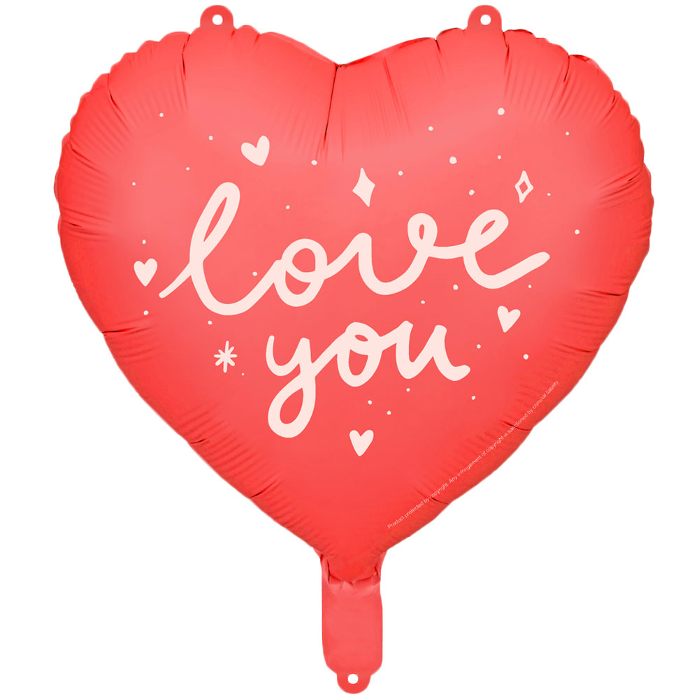 Läs mer om Love You Folieballong Hjärta