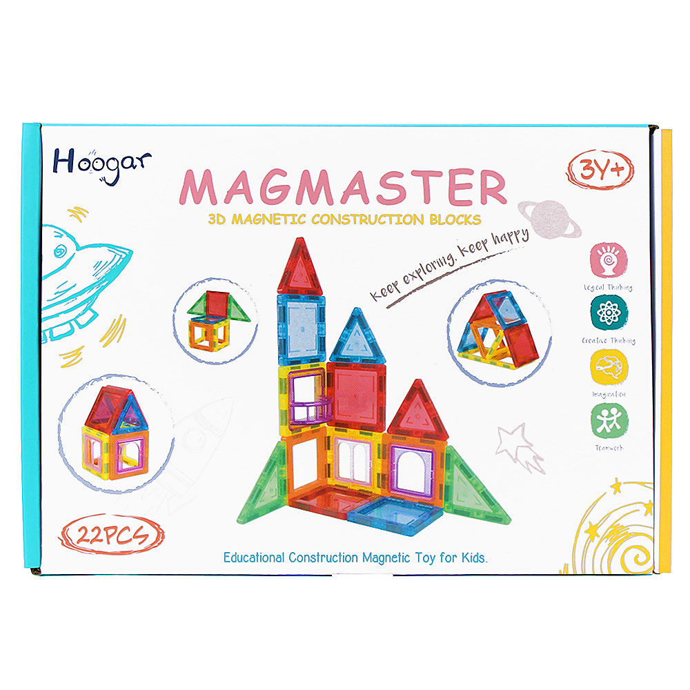 Magnetiska Byggklossar 22-pack