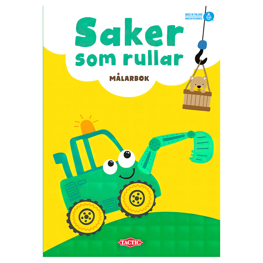 Läs mer om Målarbok Saker Som Rullar