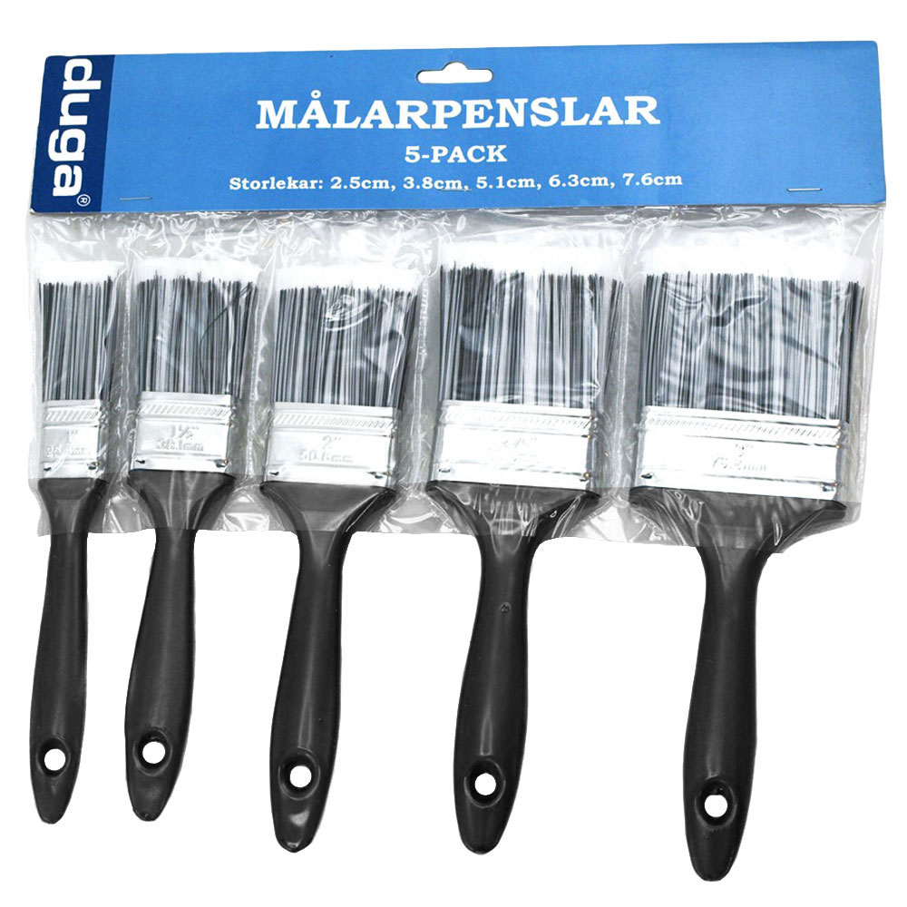 Målarpensel Set 5-pack