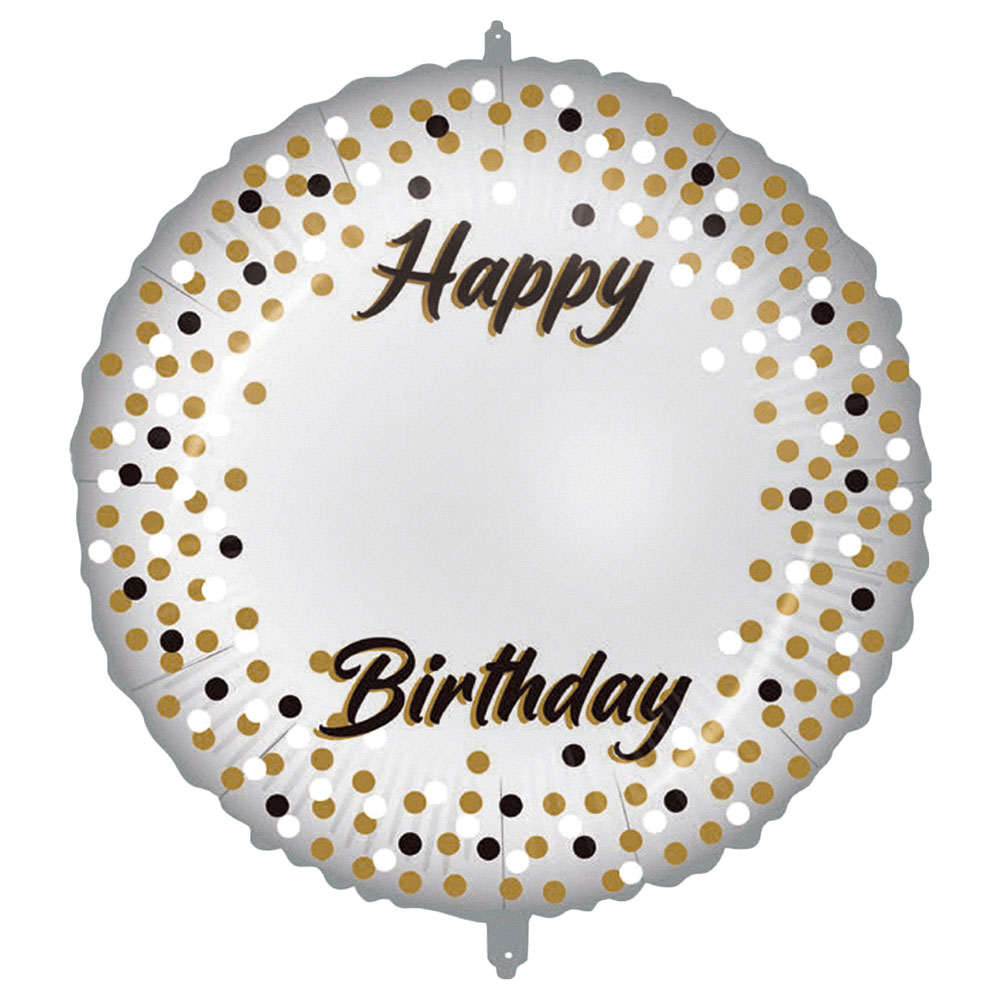 Milestone Happy Birthday Folieballong med Siffror