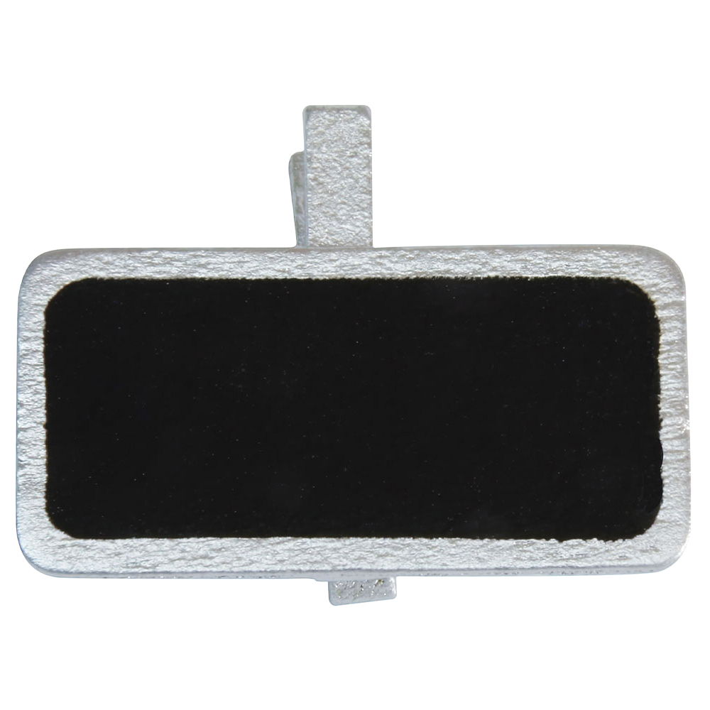 Mini Griffelskyltar med Klämma Silver