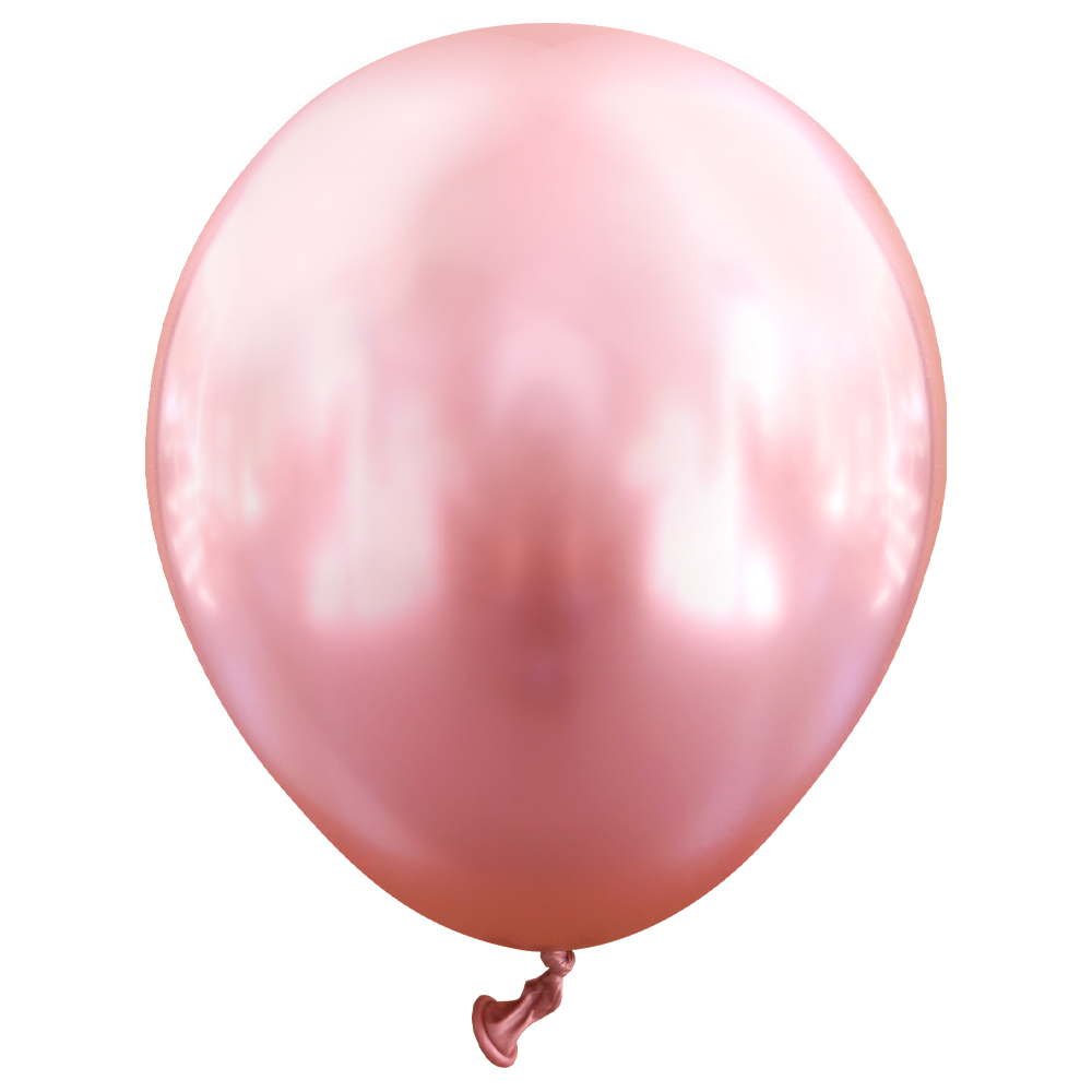 Miniballonger Chrome Rosa 100-pack
