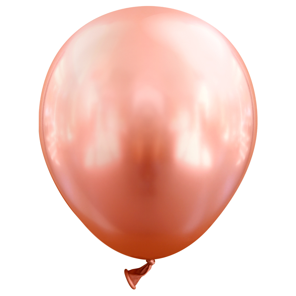 Läs mer om Miniballonger Chrome Roséguld 100-pack