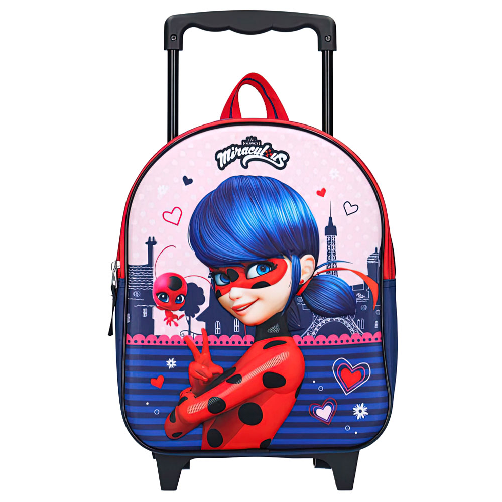 Miraculous Ladybug 3D Trolleyryggsäck Barn