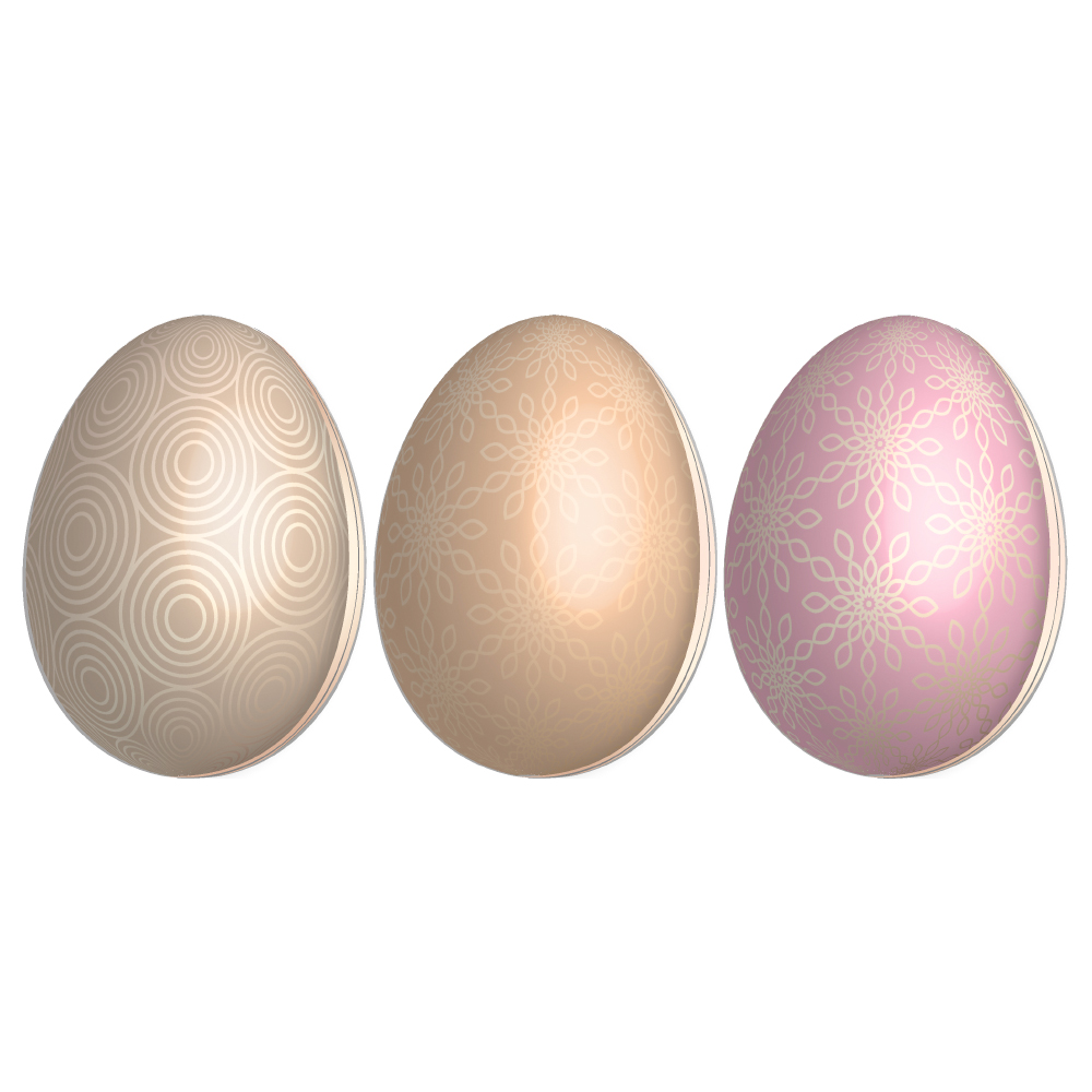 Mönstrade Påskägg Mini 3-pack