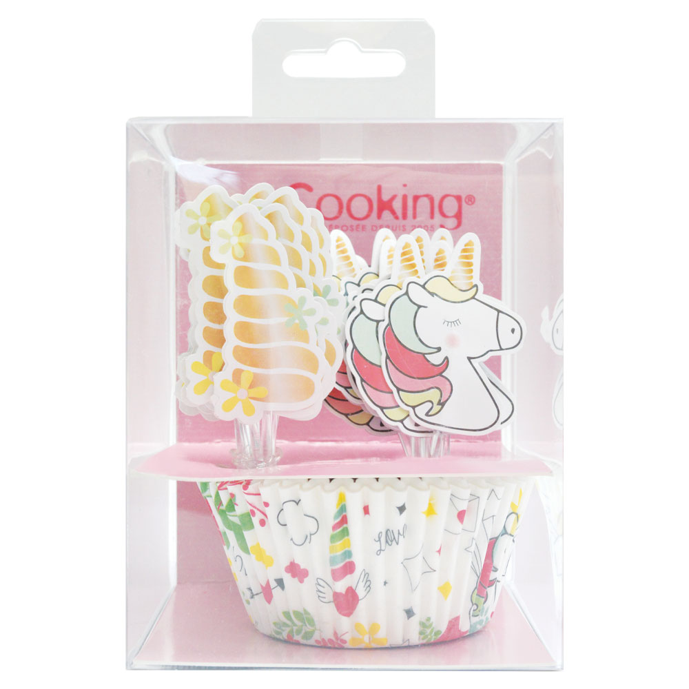 Läs mer om Muffinsformar & Toppers Unicorn Love & Dream