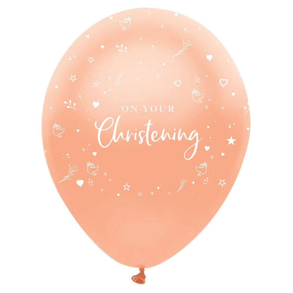 Läs mer om On Your Christening Ballonger Pearlised Roseguld