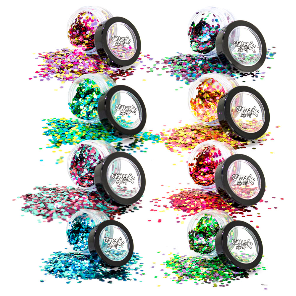 Läs mer om PaintGlow Chunky Glitter Blends Pot Bionedbrytbar