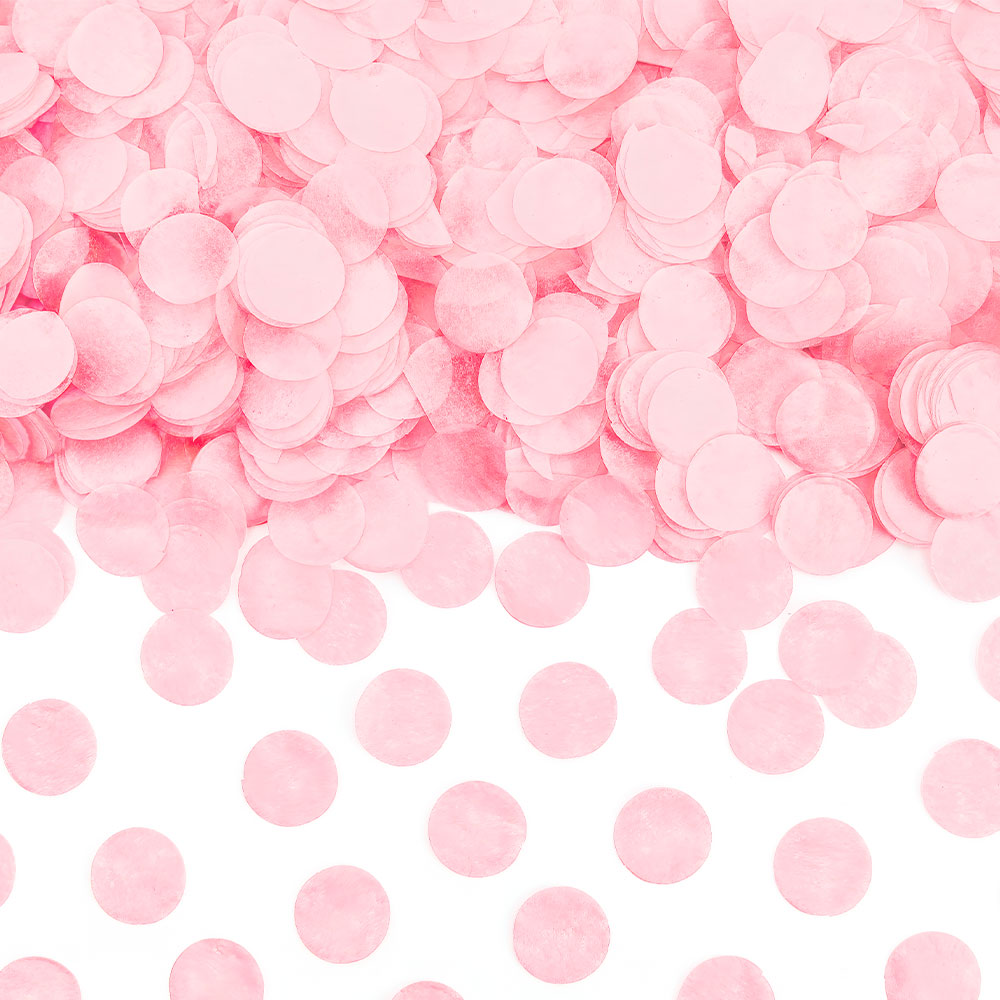 Papperskonfetti Ljusrosa | Festartiklar//Dekoration//Konfetti//Rosa//Baby Shower//KALASTEMAN//Färgteman//Baby Shower Dekoration//Baby Shower Dukning | PartyOutlet