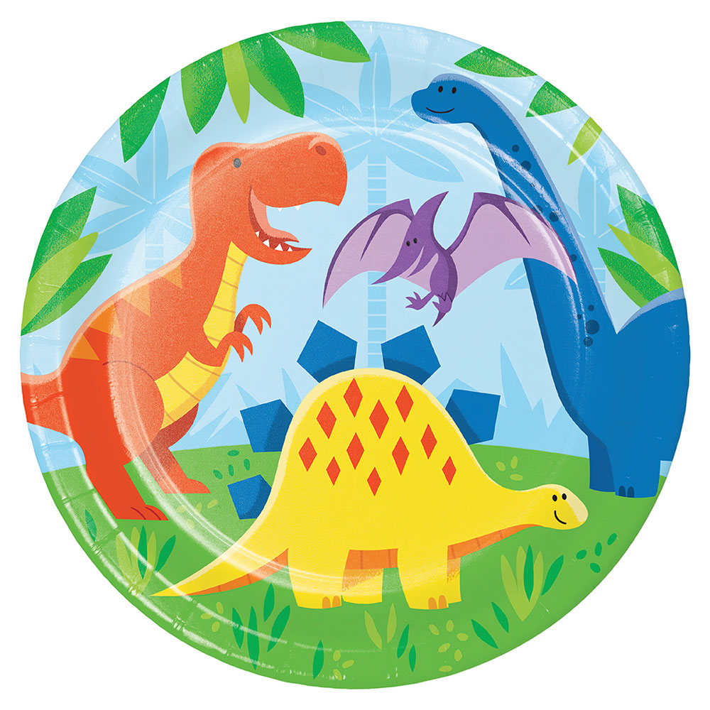 Läs mer om Papptallrikar Dinosaur Friends