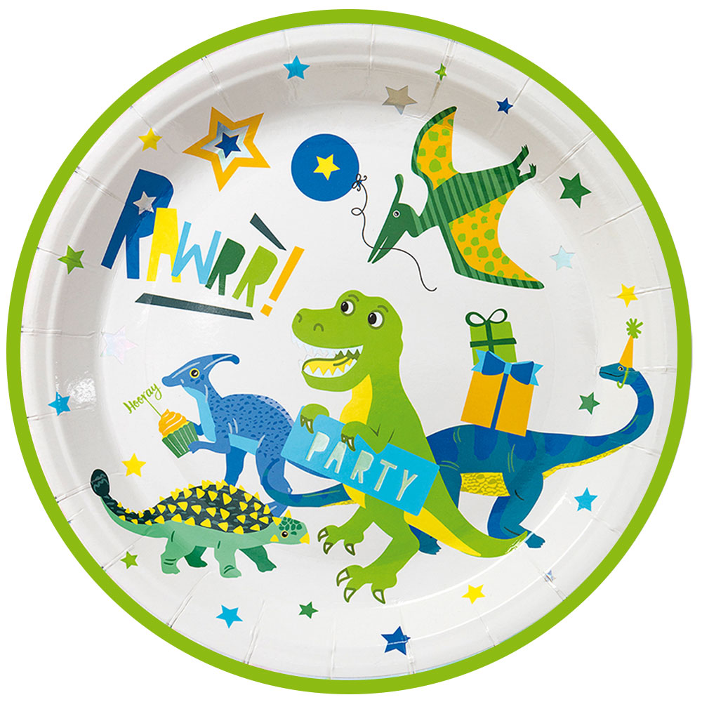 Läs mer om Papptallrikar Dinosaur Party