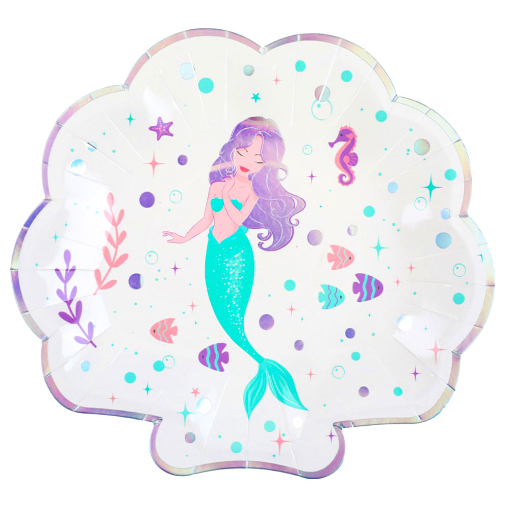 Läs mer om Papptallrikar Mermaid Party