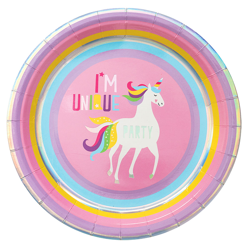 Läs mer om Papptallrikar Unicorn Party