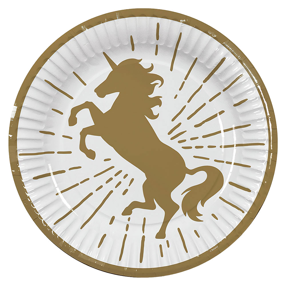 Papptallrikar Unicorns
