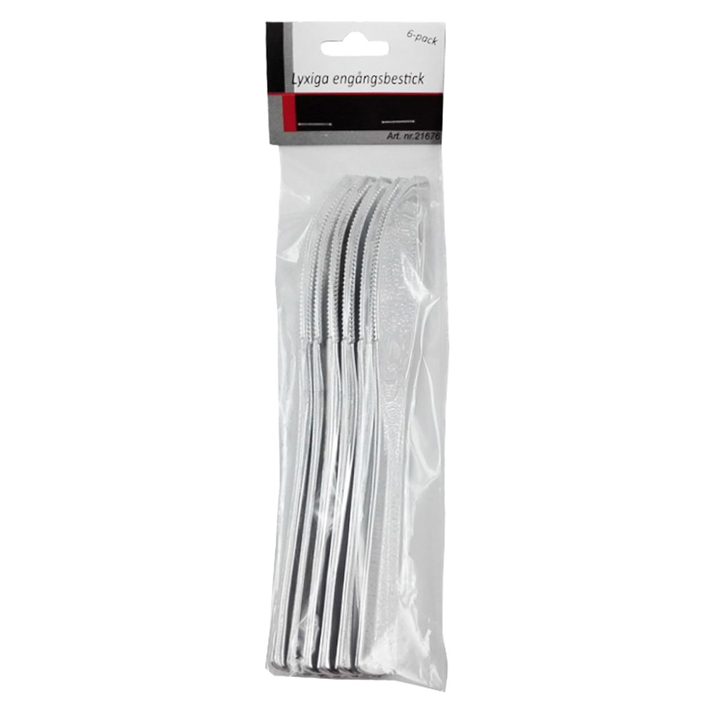 Plastknivar Silver