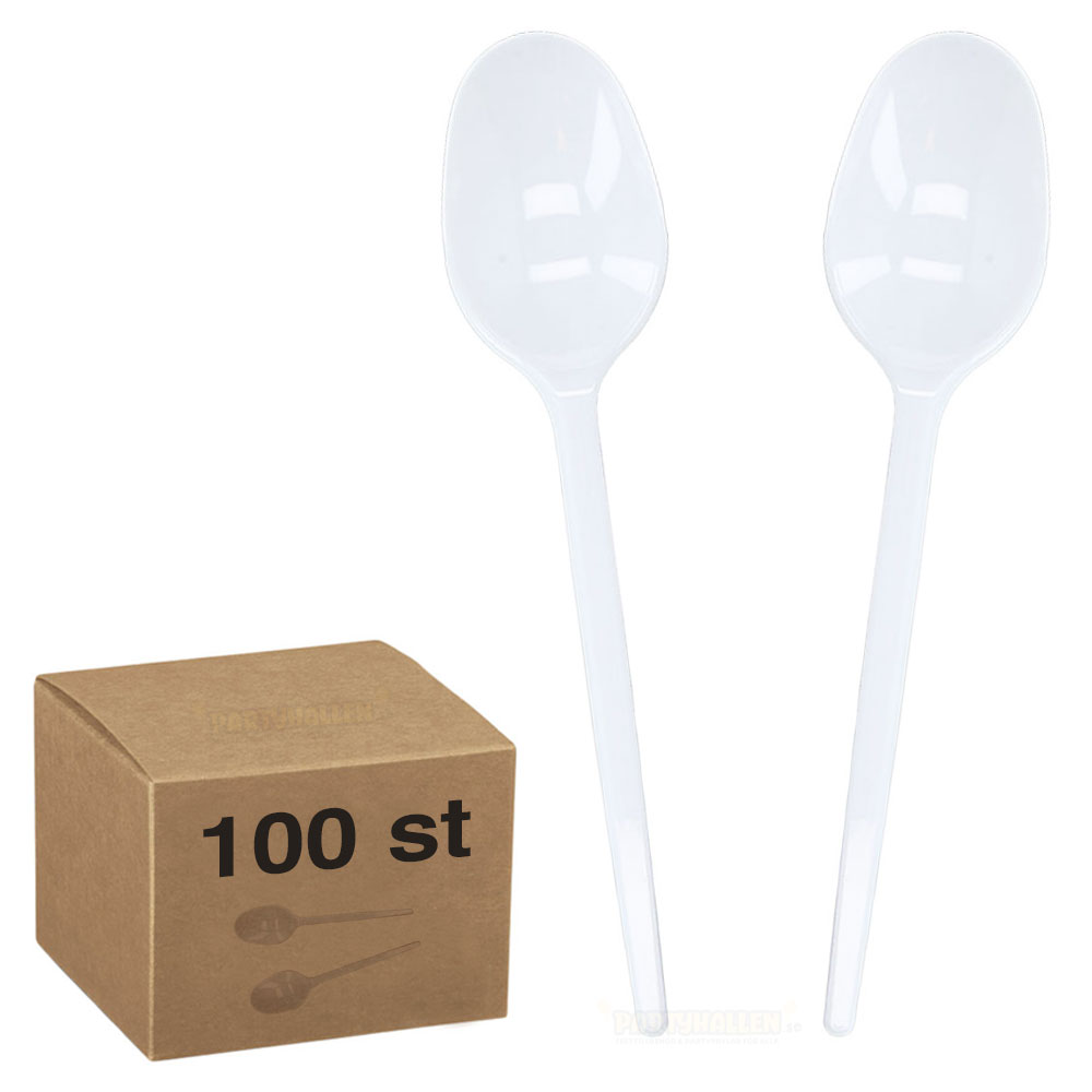 Plastskedar 100-pack